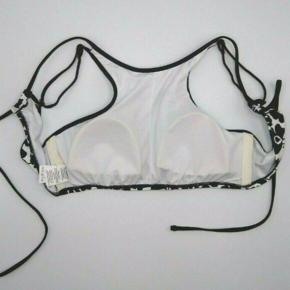 Hobie Bikini Swim Top High Neck Halter Floral Sz M - Picture 7 of 10